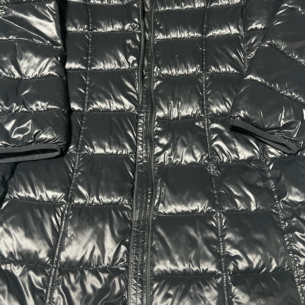 Aventura Women's Glossy Charcoal Puffer Coat - Picture 3 of 13